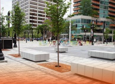 Street furniture installation